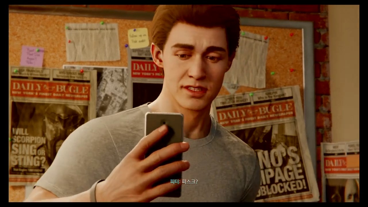 스파이더맨 화면비교1 - 플스4 자체 녹화