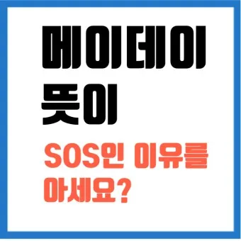 조종사 메이데이 뜻 메이데이란 메이데이 선언_10