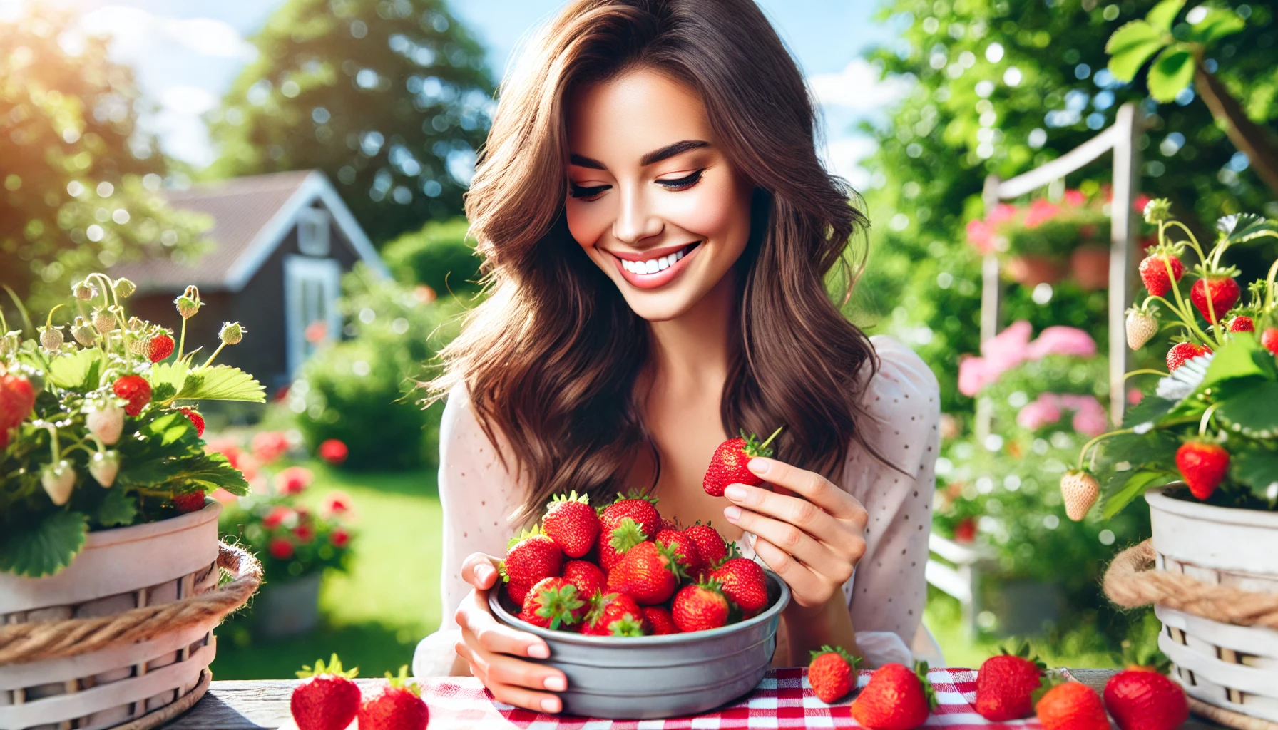 딸기 신선한 섭취