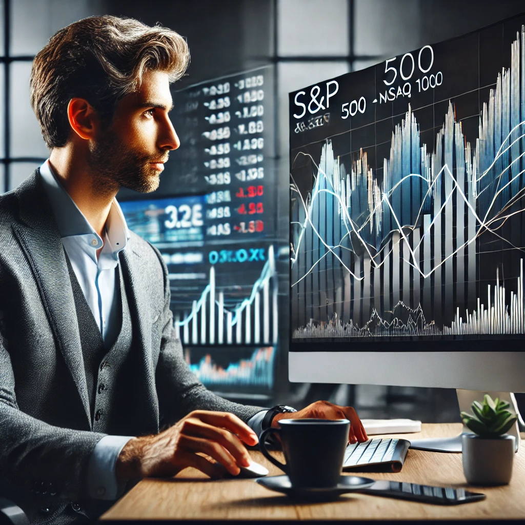 S&amp;P500과 나스닥100에 투자하는 사진