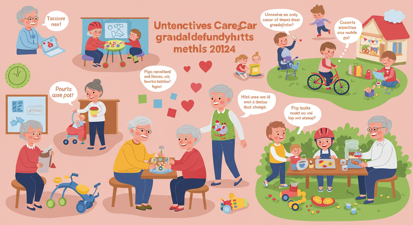 손주 돌보는 사진