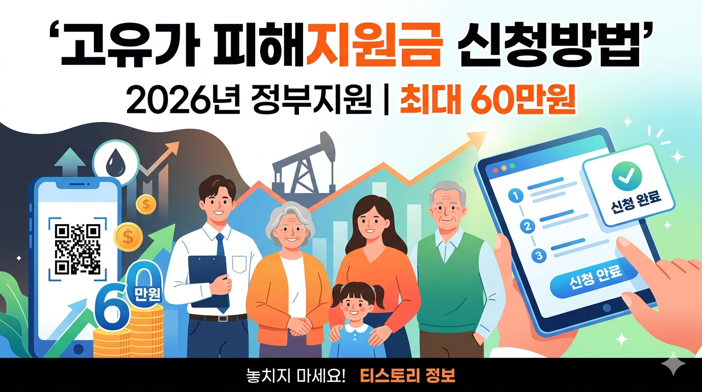 2026 고유가 피해지원금 신청방법 및 대상자 총정리 (최대 60만원)