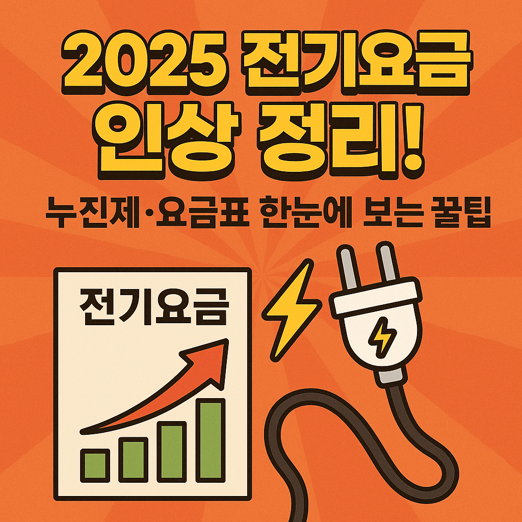 2025 한국 전기요금 인상 정리