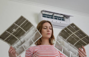 더러운 에어컨 필터