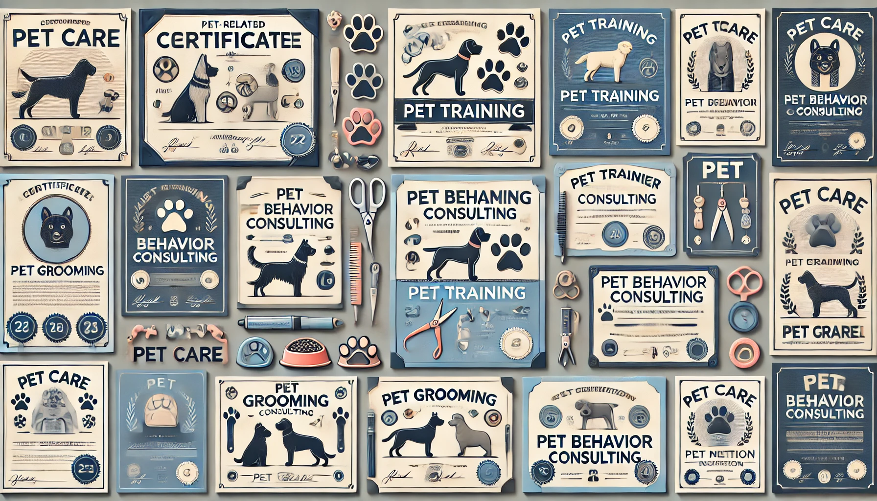 반려동물 자격증 종류 사진