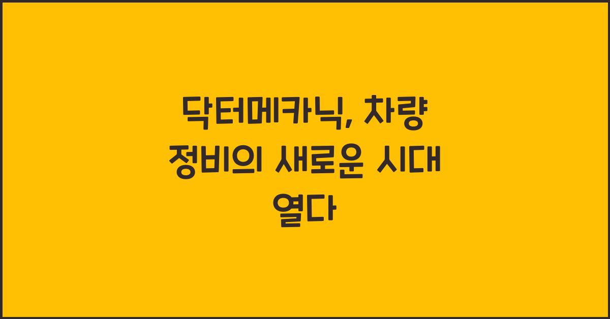 닥터메카닉