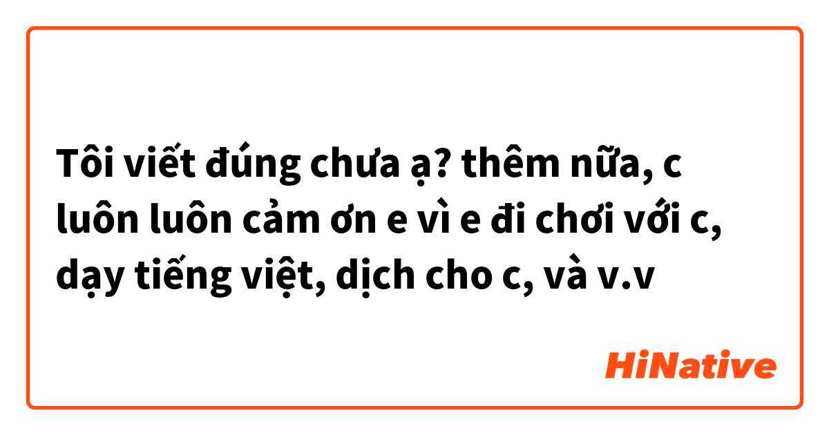 v&agrave; v.v