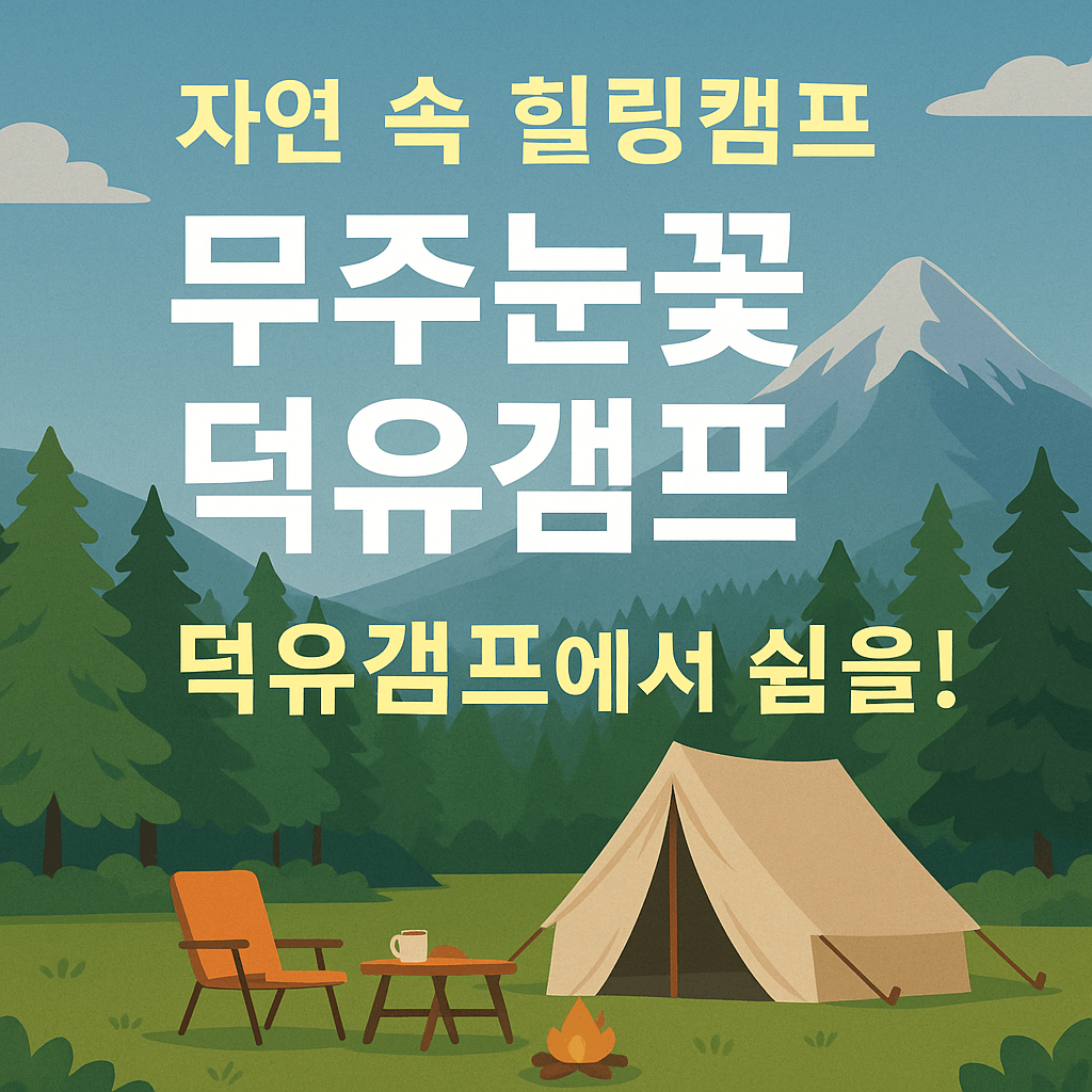 6시 내고향 무주 카페 캠핑 체험 무주눈꽃덕유캠프
