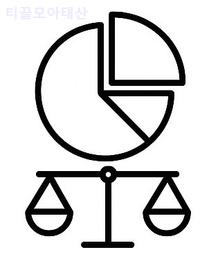 자산 배분 아이콘