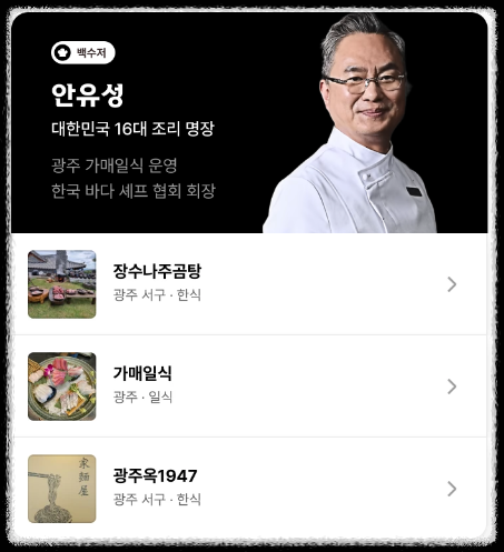 흑백요리사 백수저 안유성