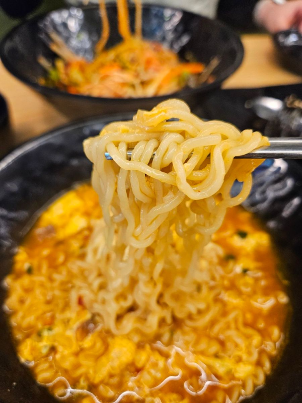 김밥천국 라면 한젓가락