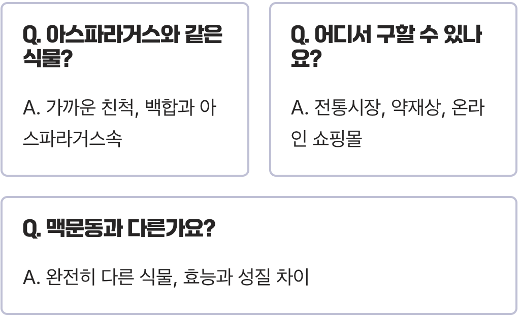 천문동효능 A to Z (기관지, 피부, 항암효과 총정리)