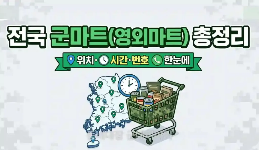 온라인과 군마트 가격을 비교해 영양제 싸게 사는 방법