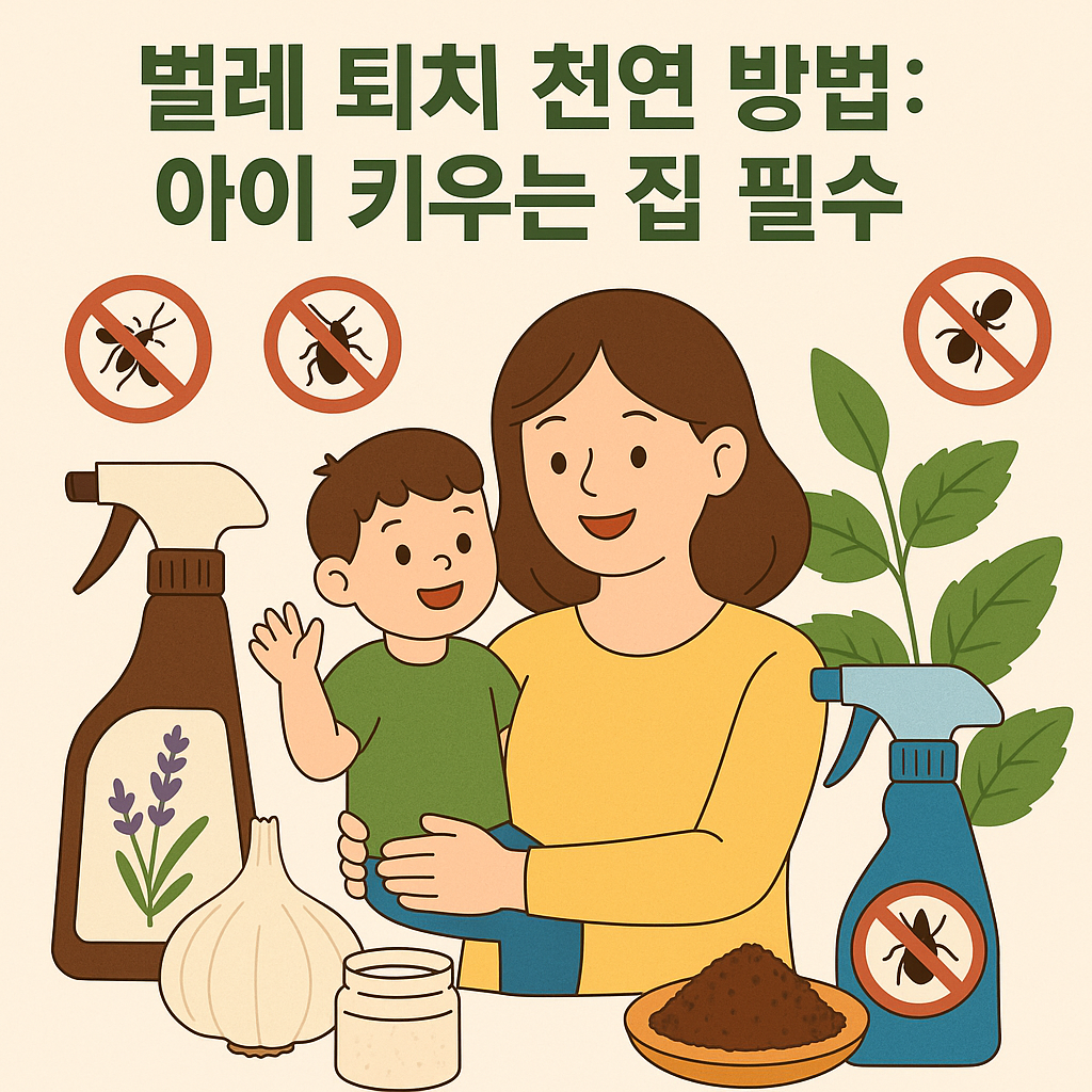벌레 퇴치 천연 방법 : 아이 키우는 집 필 수