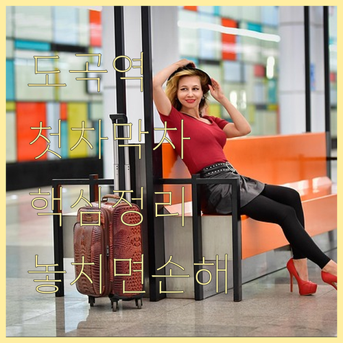 도곡역 3호선 수인분당선 첫차 막차 ..