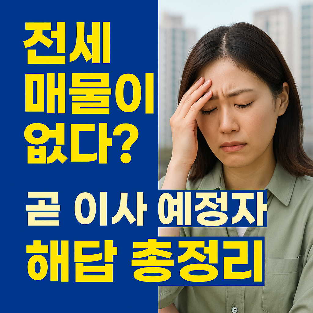 전세 매물이 없는 이유 & 곧 전세 이사 예정자들을 위한 해답 총정리