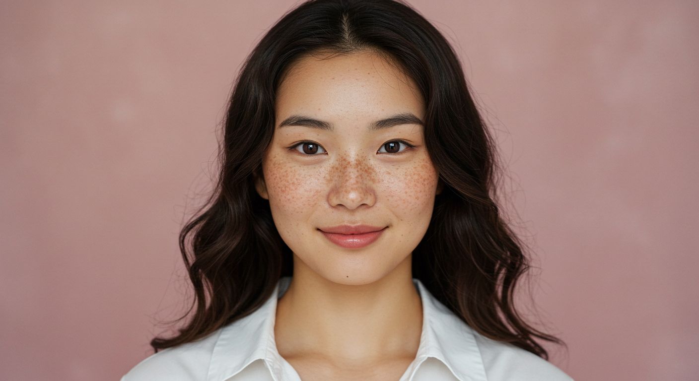 freckled face