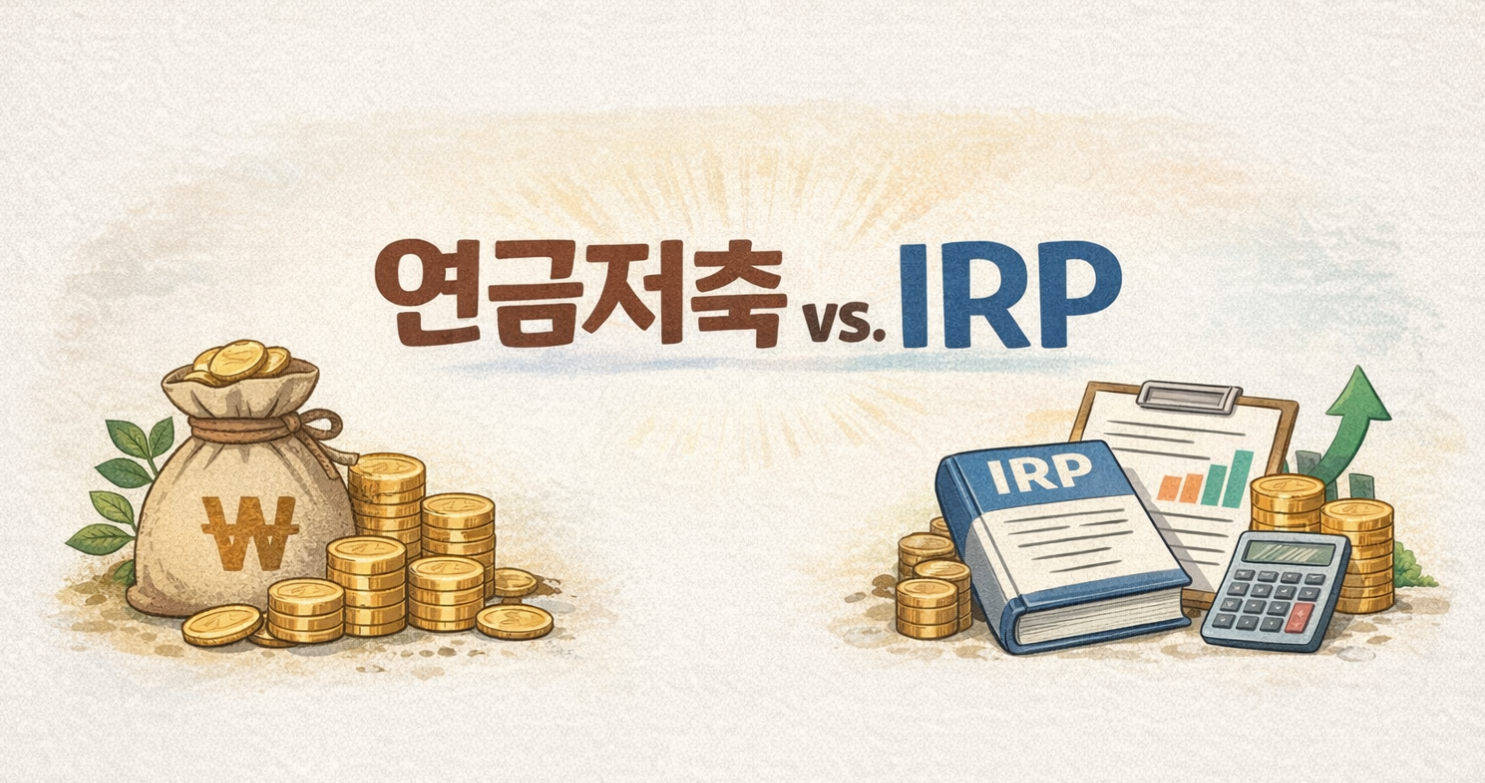 연금저축 IRP 비교 (세액공제, 투자상품, 중도인출)