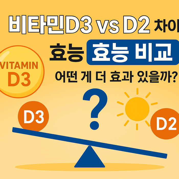비타민D3 vs D2 차이와 효능 비교