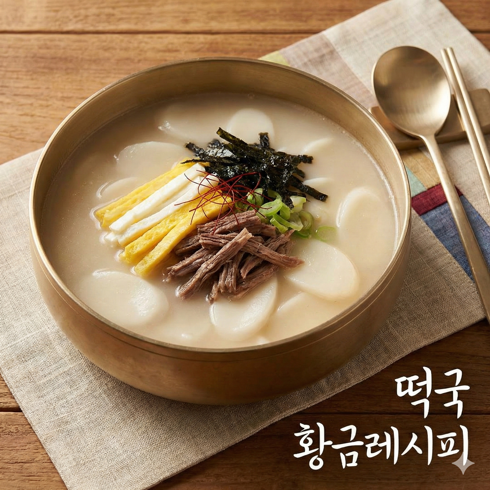 떡국 황금레시피 실패 없는 깊고 진한 맛의 비밀