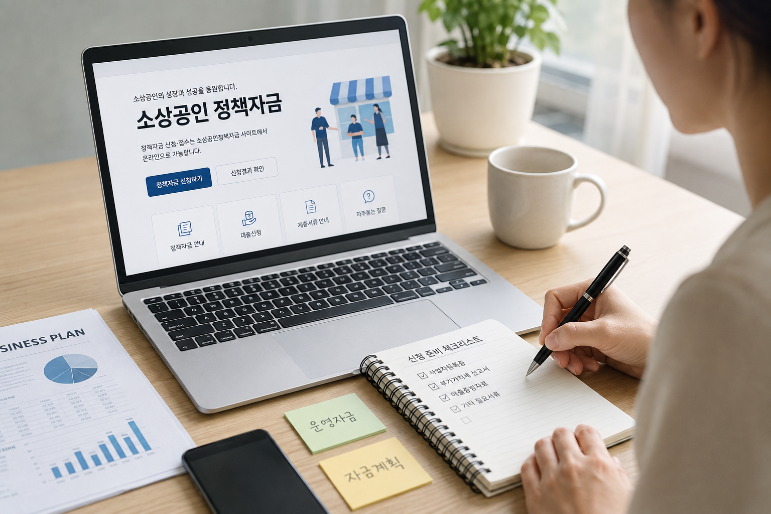 2026 소상공인 정부지원대출 정책자금 온라인 신청 확인