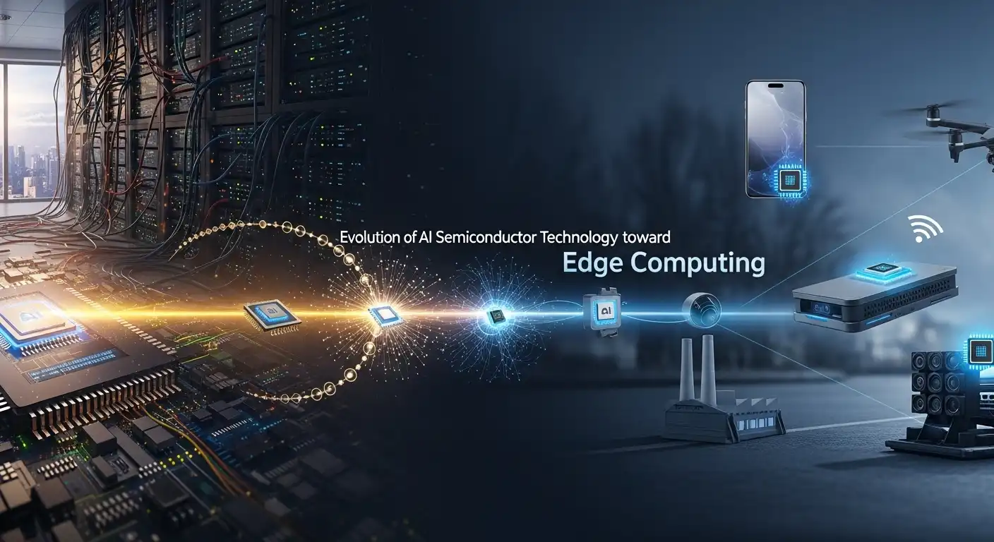 <img src="ai_edge_chip_evolution.webp" alt="에지 컴퓨팅으로 진화하는 AI 반도체 기술의 흐름을 표현한 이미지입니다">