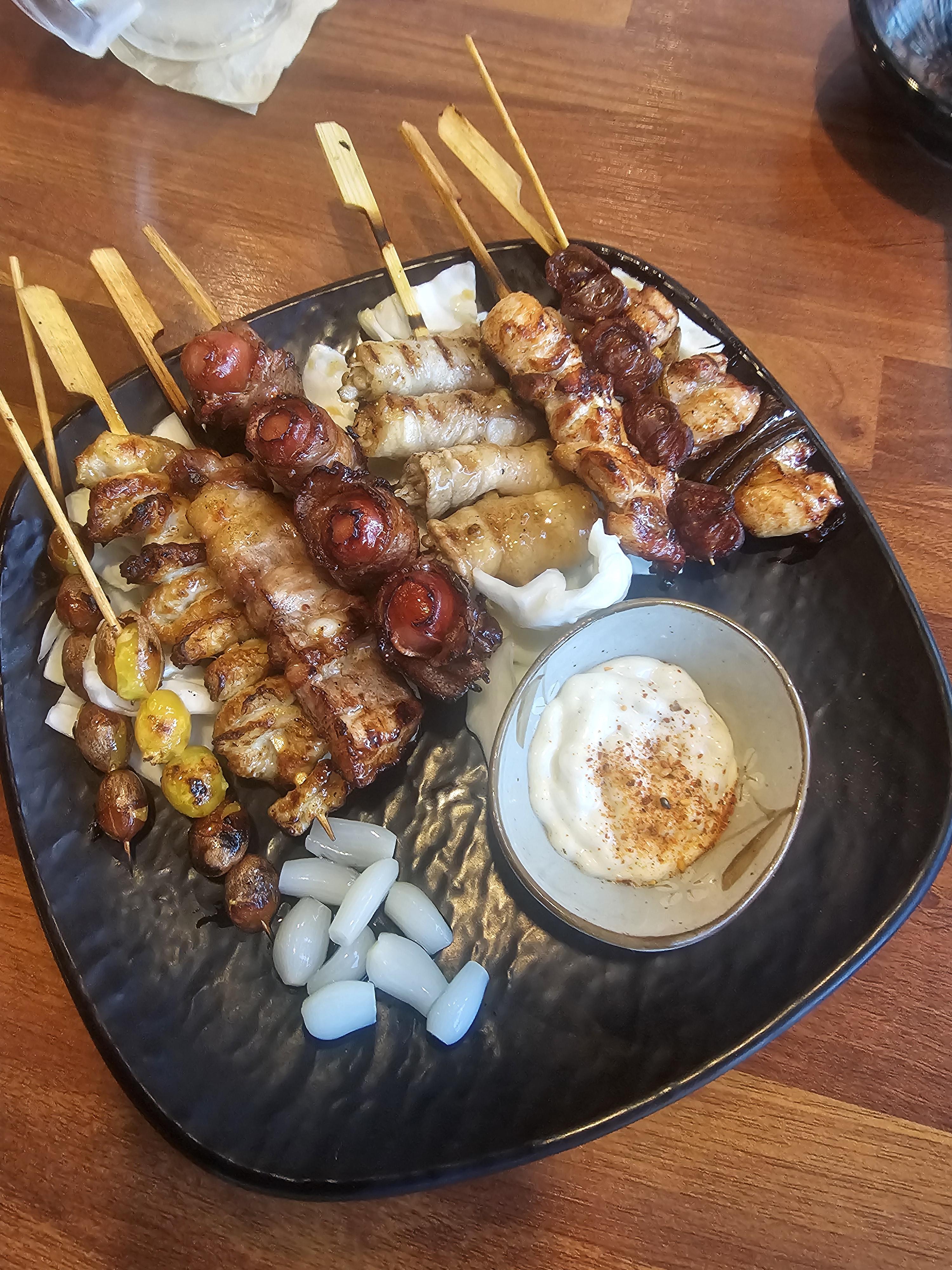 모듬꼬치 하이볼