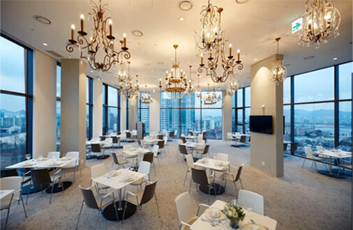 서울 호캉스 호텔 추천 가성비 - 호텔 인 나인 강남, 레스토랑 내부