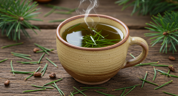 솔잎차 (Pine Needle Tea)