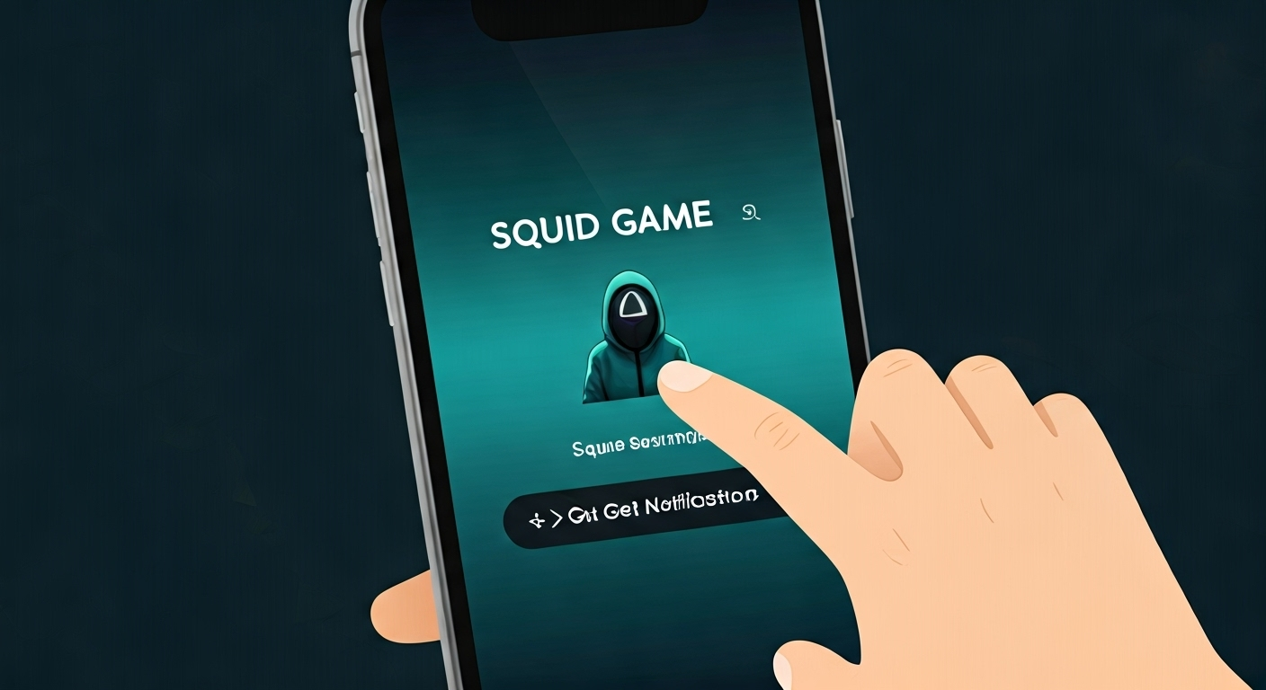 오징어게임3 개봉일 알림설정 화면