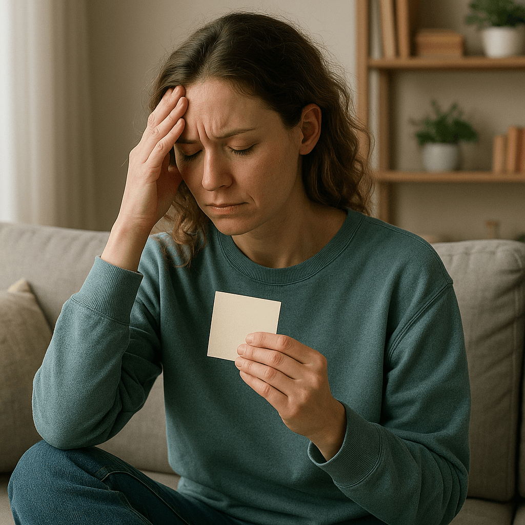 불안 상태로 삶의 질이 떨어지는 현대인의 이미지
