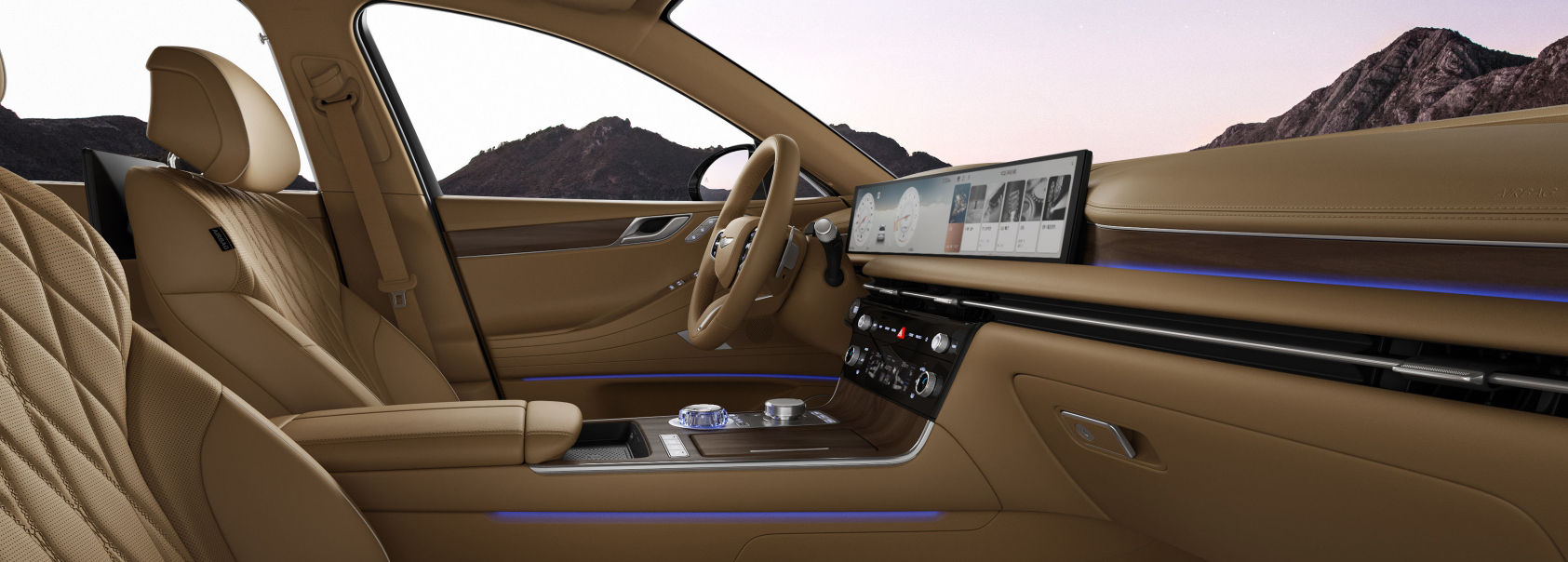 제네시스 g80 실내