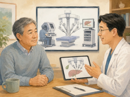 담낭절제술-수술방법-의사와-환자가-의논하는-모습