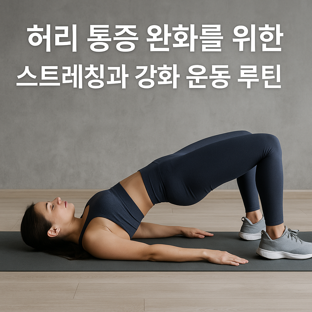 허리 통증 완화를 위한 스트레칭과 강화 운동 루틴