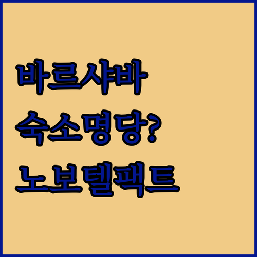 바르샤바 여행 숙소 위치 추천과 노보..