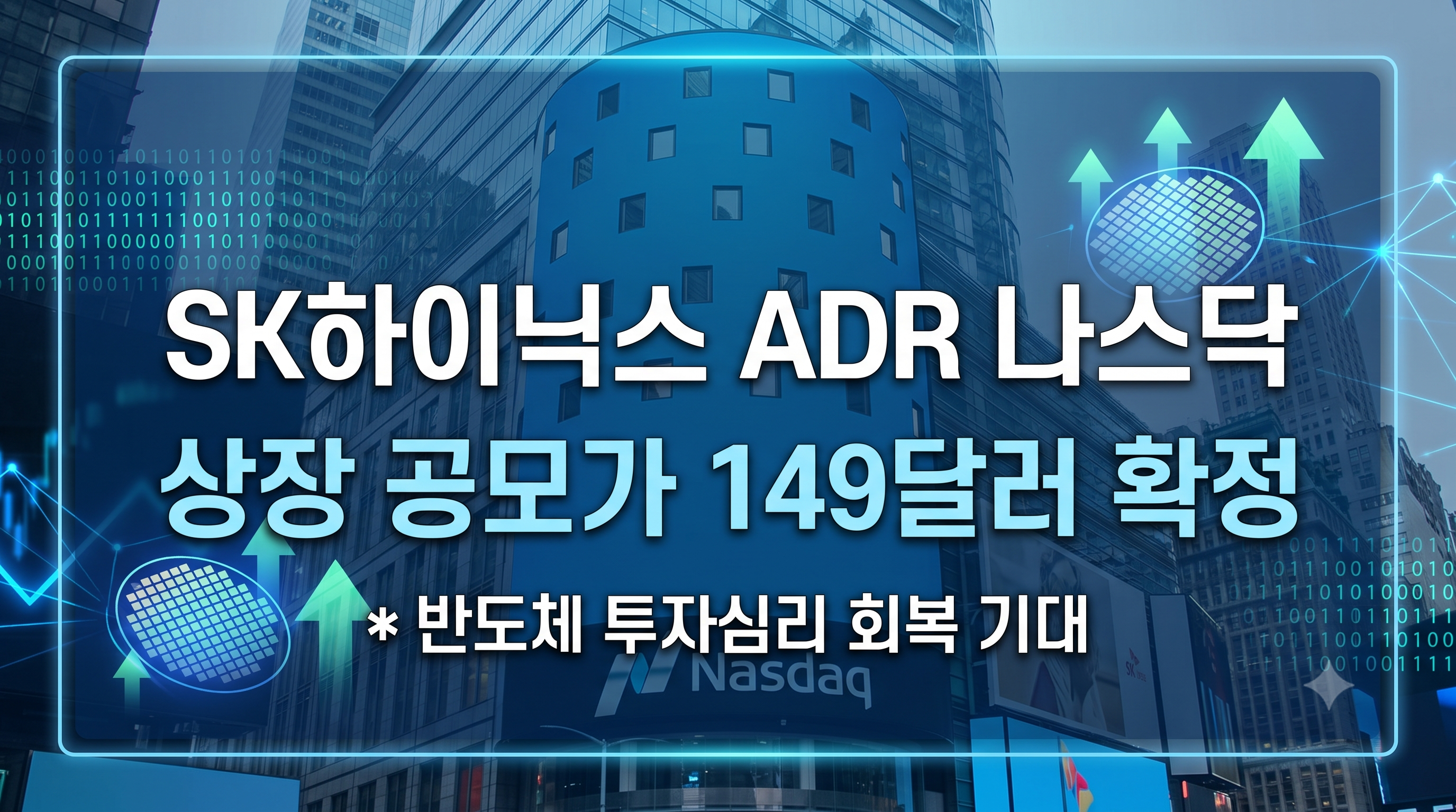 SK하이닉스 미국 ADR 나스닥 상장 및 반도체 투자심리 회복 관련 이미지