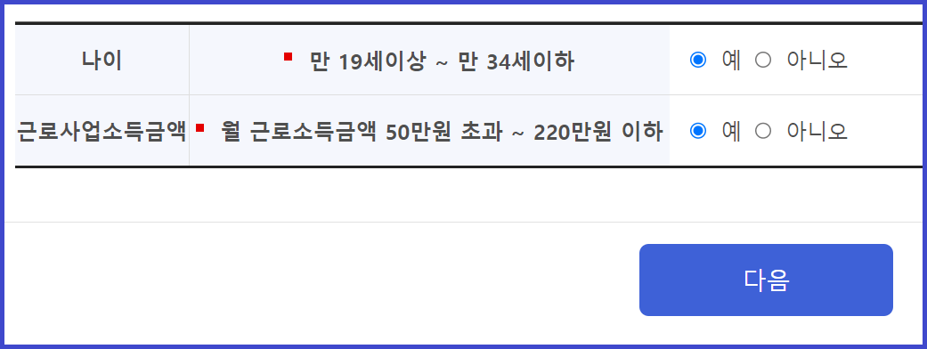 청년내일저축계좌