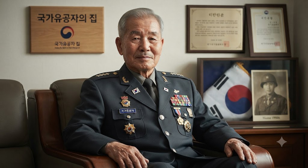 국가보훈부 참전유공자의 모습
