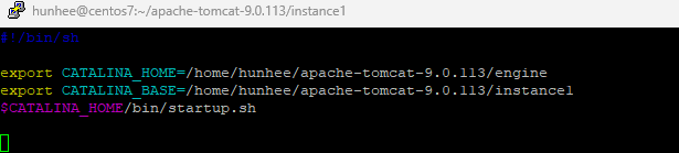 시작 스크립트 생성