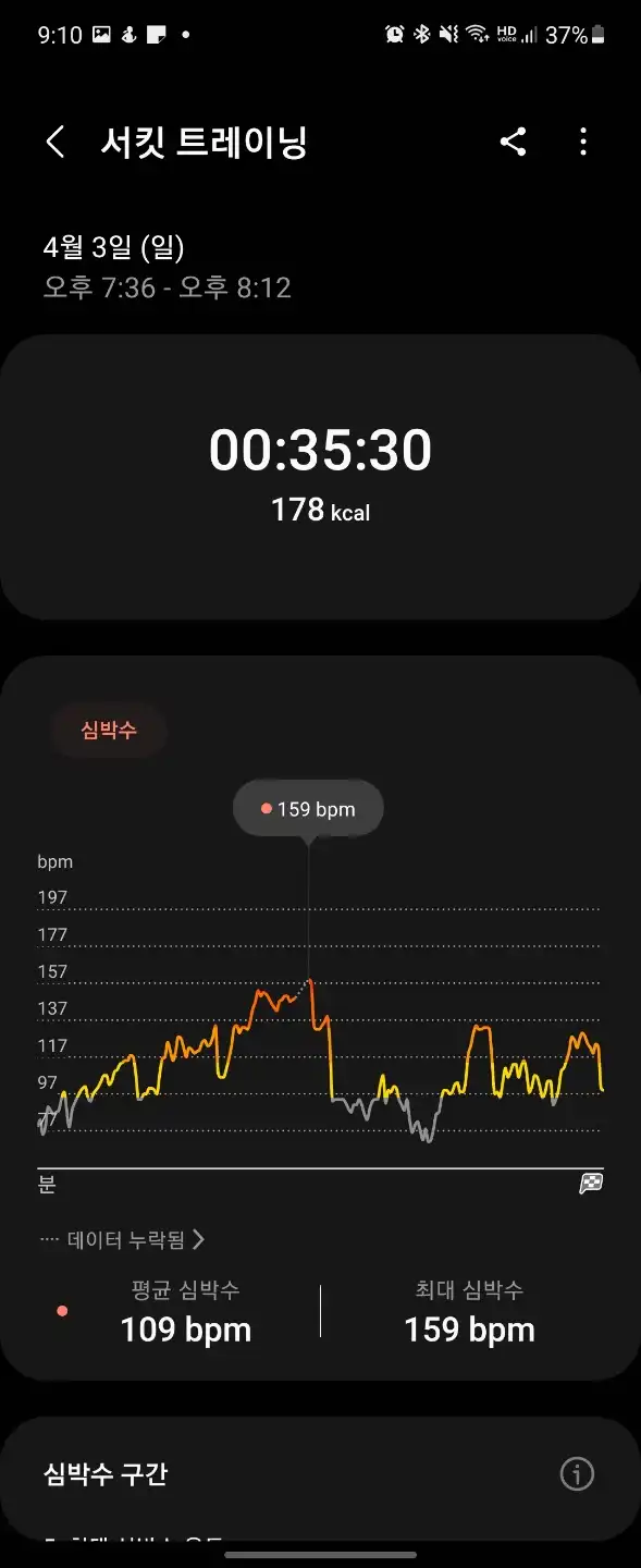 일요일_운동기록_서킷트레이닝