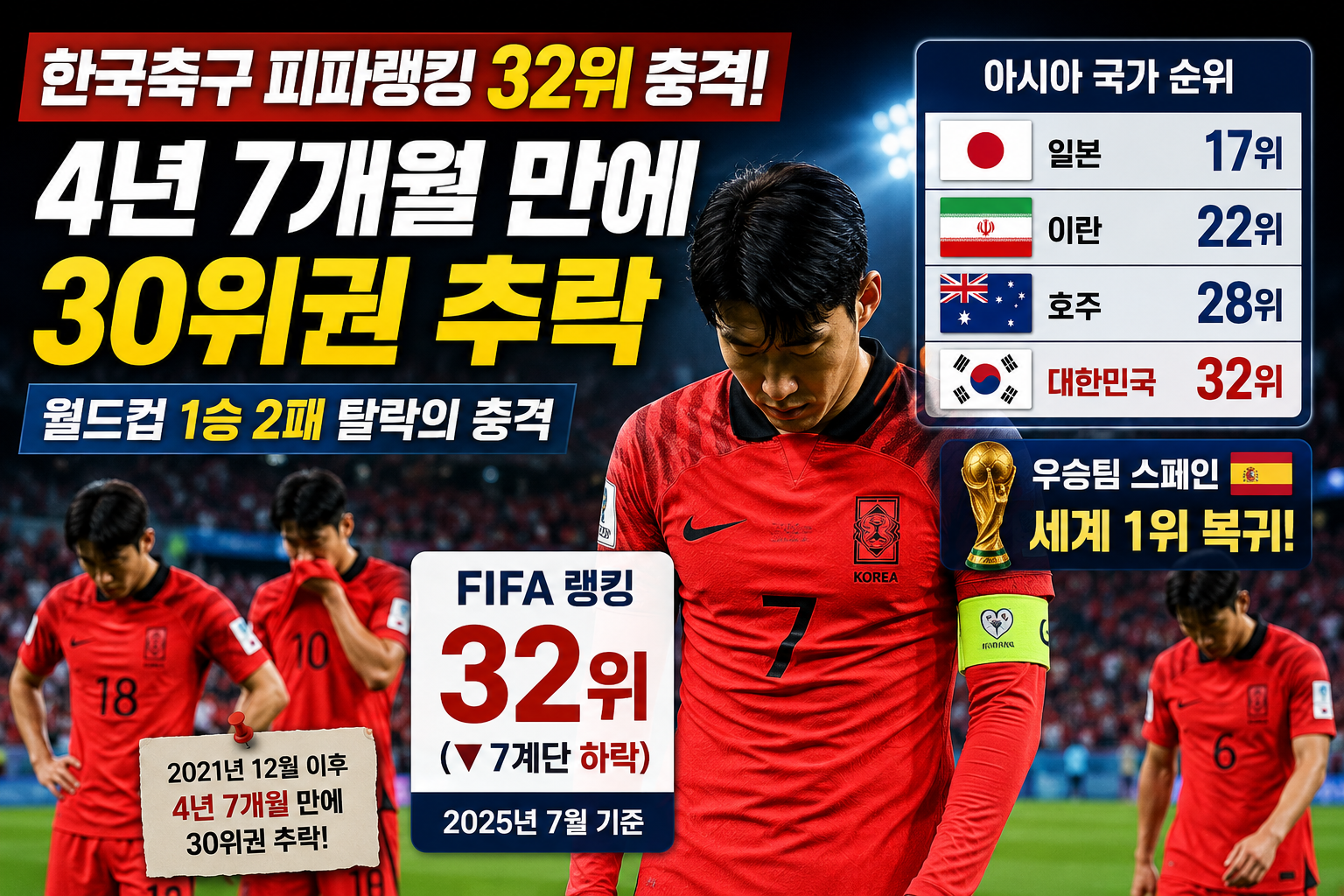 한국축구 피파랭킹