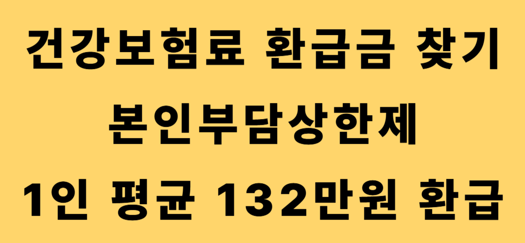 건강보험료 환급금