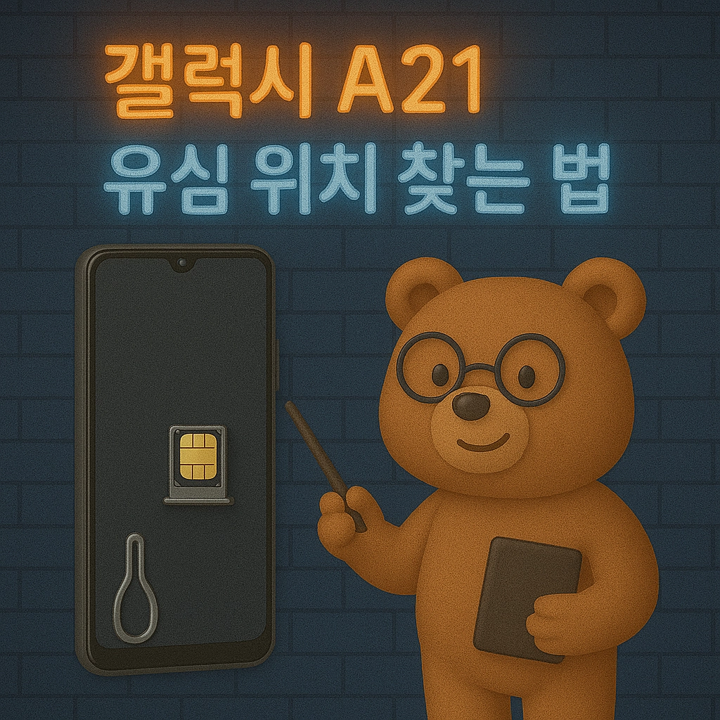 갤럭시 A21 유심 위치 찾는 법 정리