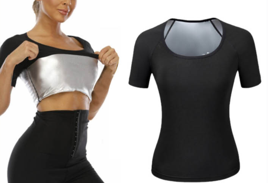 산토초이 여자땀복 헬스땀복 땀나는옷 여름 상의 다이어트땀복