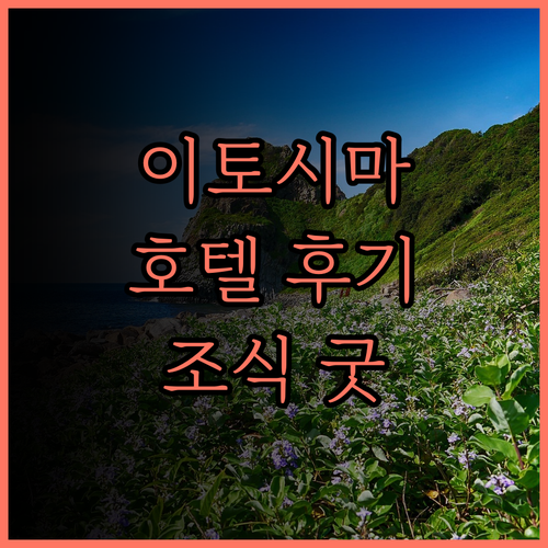 세틀 글로컬 호텔 이토시마.. 이토시