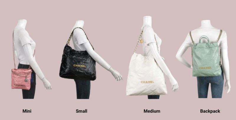 샤넬 22백 사이즈별 디자인 특징