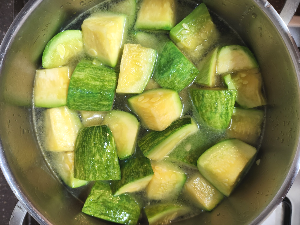 호박새우젓찌개 만드는 과정