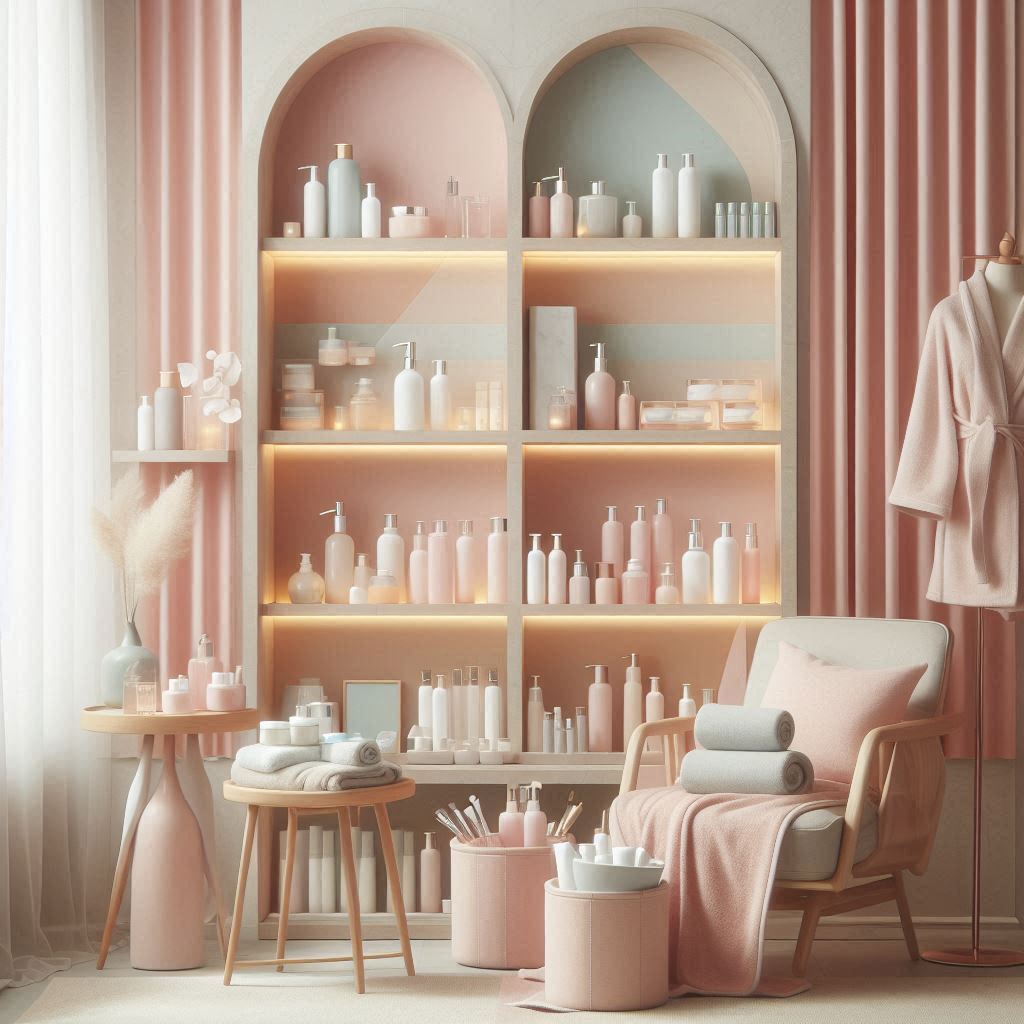 피부,체형관리 샵 배경