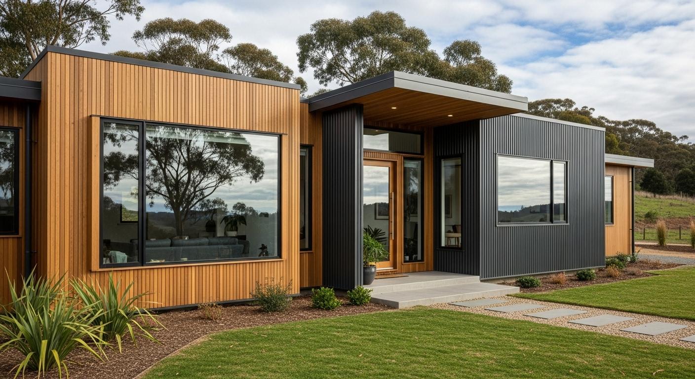 조립식 주택 외벽 마감