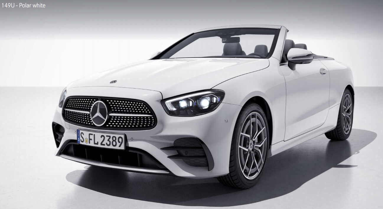 Polar white(색상 코드 : 149) E 클래스 카브리올레 - Polar white(색상 코드 : 149)